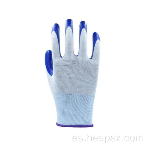 Guantes de nitrilo resistente al aceite de trabajo pesado Hespax